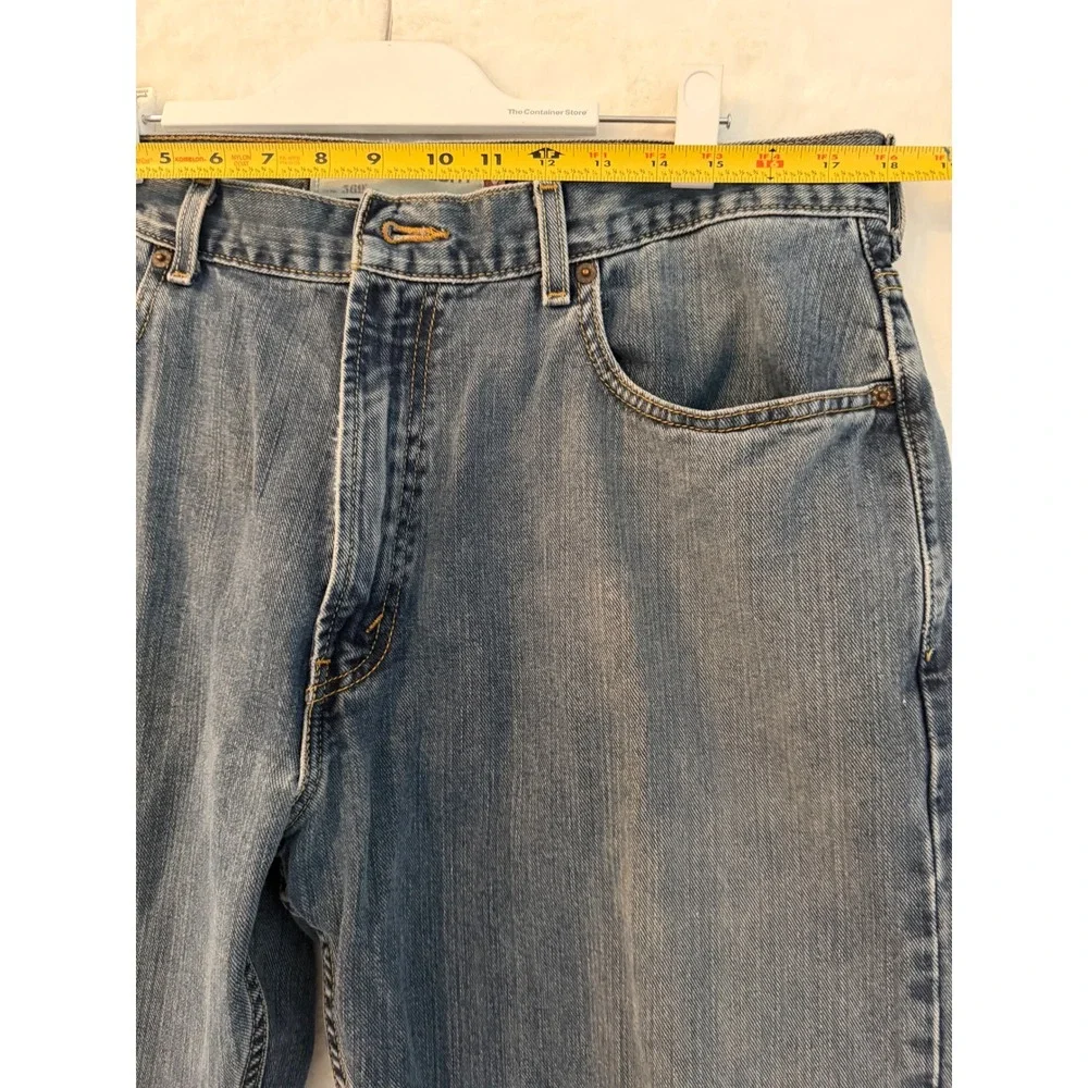 Levis 569 Loose Straight Jeans Mens‎ 36x32 Blue Denim Medium Wash 100% Cotton